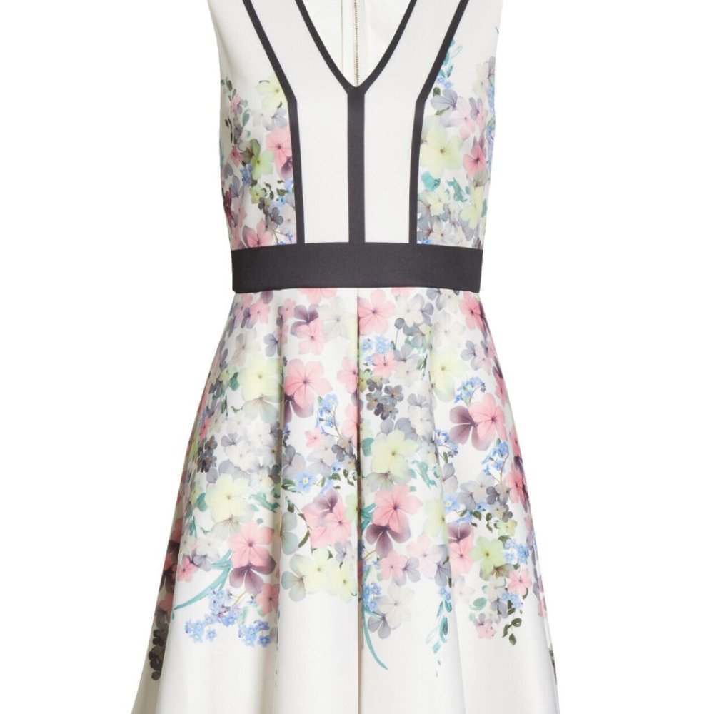 Ted Baker SOLARH Pergola print panelled skater dress